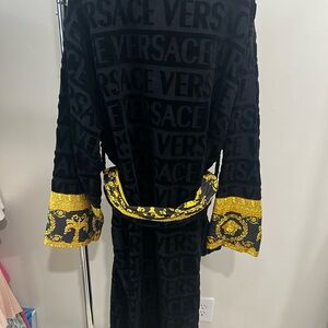 Versace Black and Gold Robe
